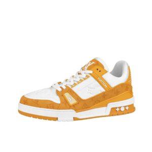 Louis Vuitton LV Trainer Yellow Monogram Denim White